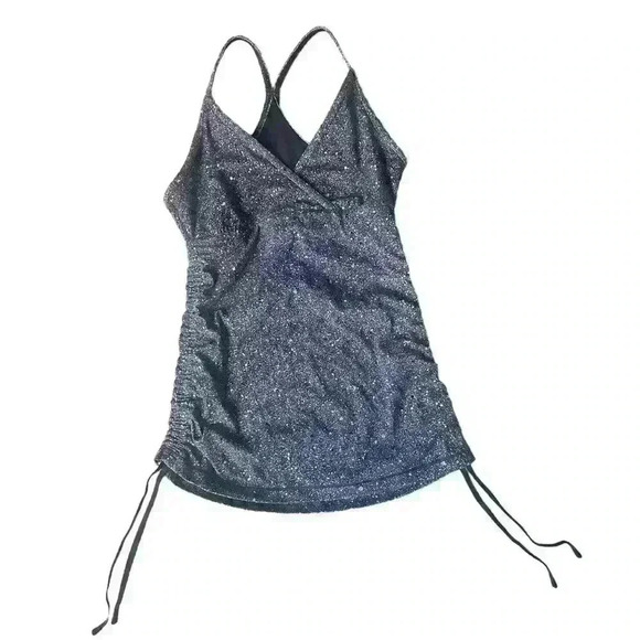 lululemon athletica Tops - Lululemon Full Freedom Tank Women's Luminesce Splatter White Black - Size 4